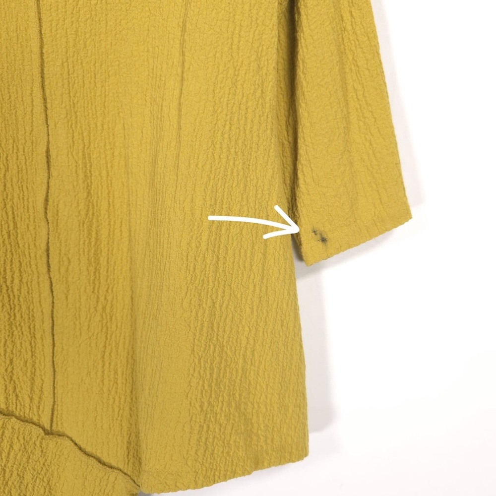 Ali Miles Asymmetrical Tunic Top Cowl Neck Lagenlook Crinkle Women’s‎ MEDIUM - Picture 12 of 16